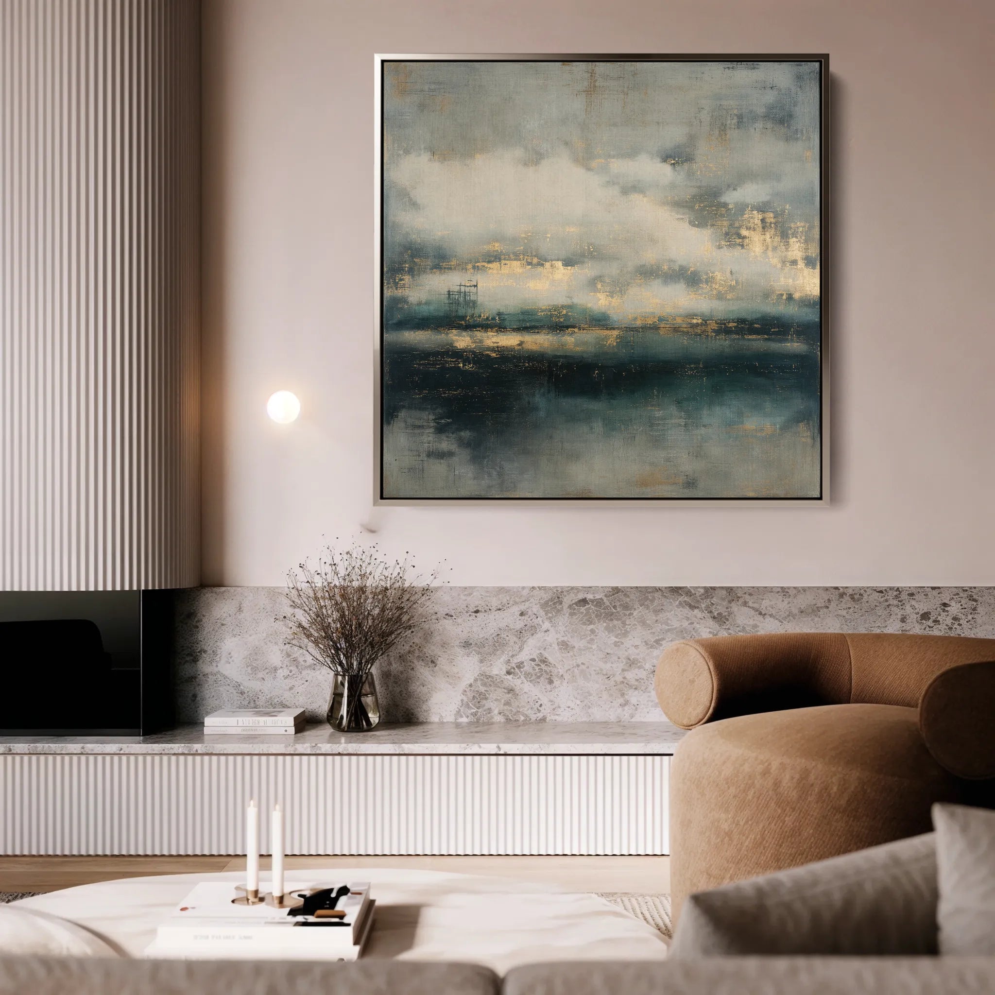 Abstract 778 Canvas Art 60 x 60 cm / Black