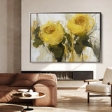 Floral 778 Canvas Art 60 x 40 cm / Black