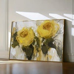 Floral 778 Canvas Art 60 x 40 cm / Black
