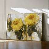 Floral 778 Canvas Art 60 x 40 cm / Black