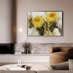Floral 778 Canvas Art 60 x 40 cm / Black