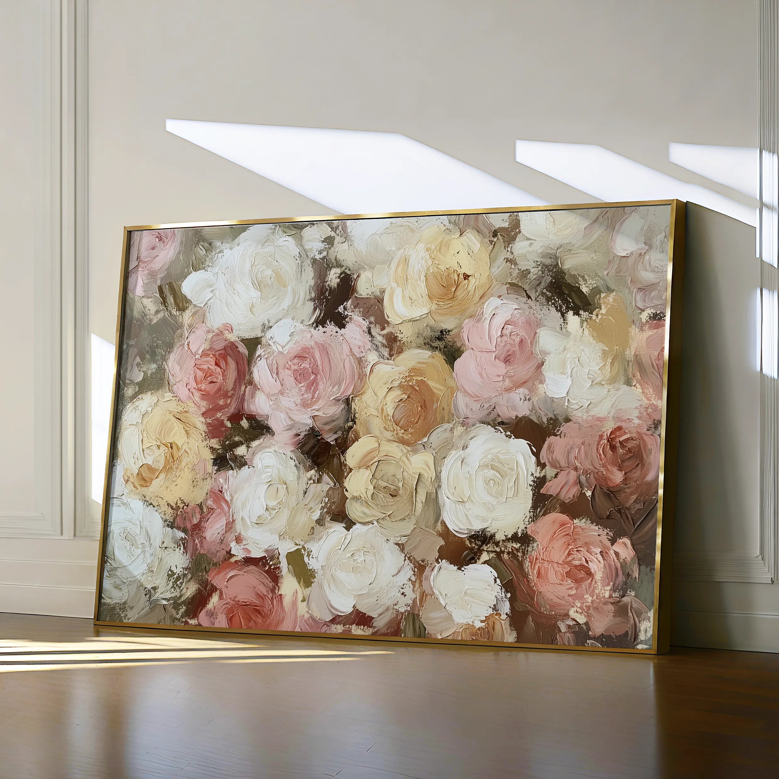 Floral 779 Canvas Art 60 x 40 cm / Black