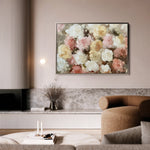 Floral 779 Canvas Art 60 x 40 cm / Black