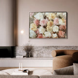 Floral 779 Canvas Art 60 x 40 cm / Black