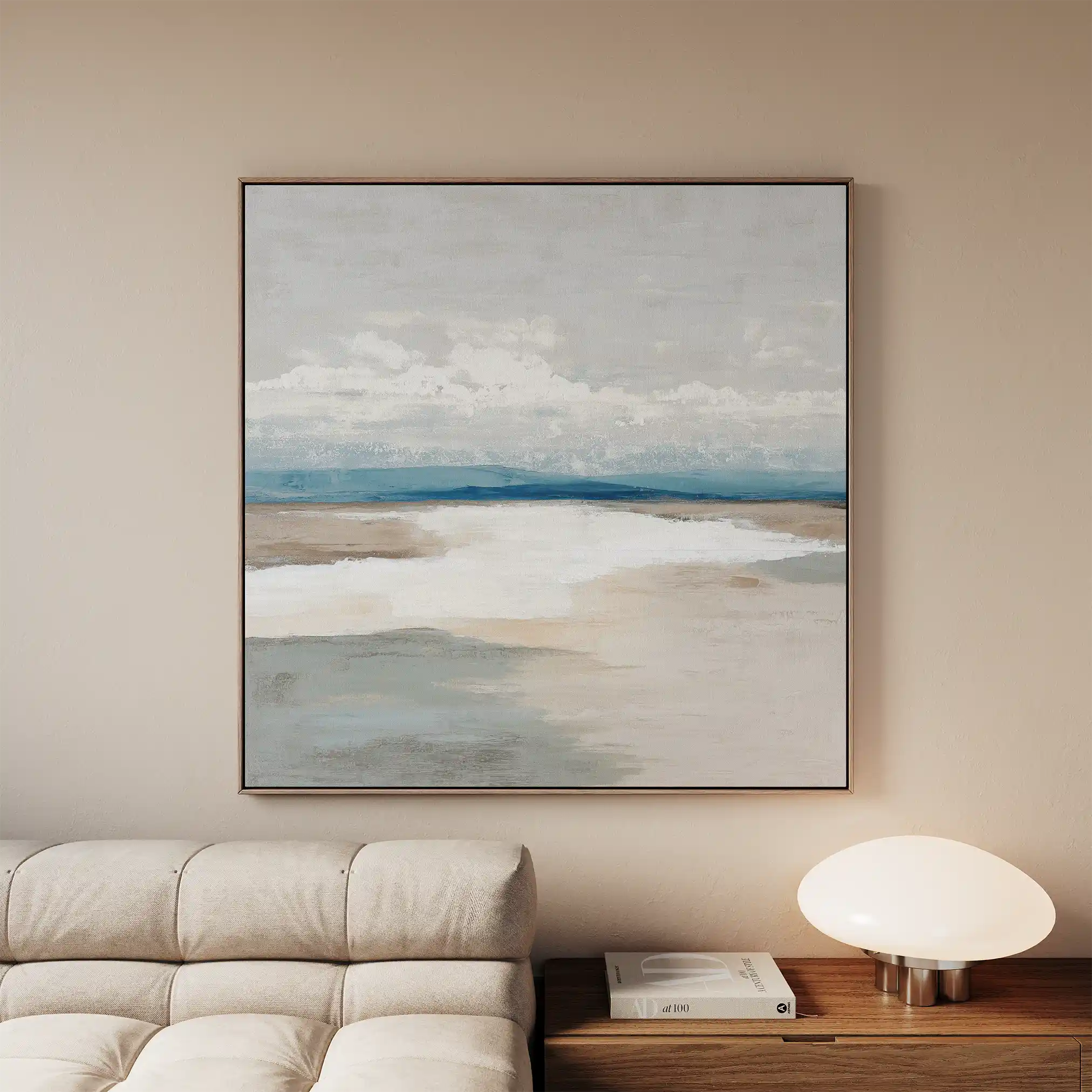 Abstract 780 Canvas Art 60 x 60 cm / Black