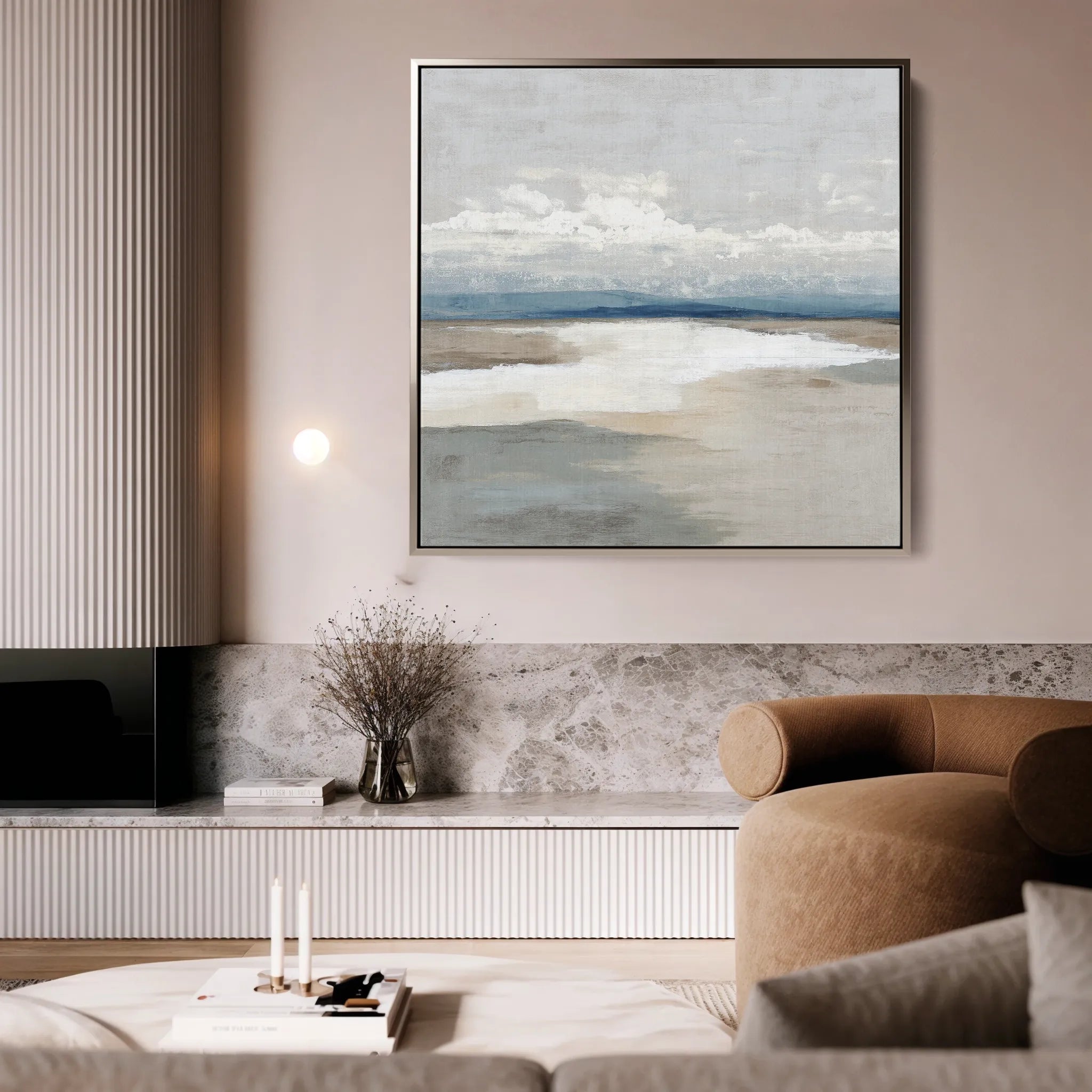 Abstract 780 Canvas Art 60 x 60 cm / Black