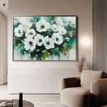 Floral 780 Canvas Art 60 x 40 cm / Black