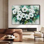 Floral 780 Canvas Art 60 x 40 cm / Black