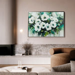 Floral 780 Canvas Art 60 x 40 cm / Black