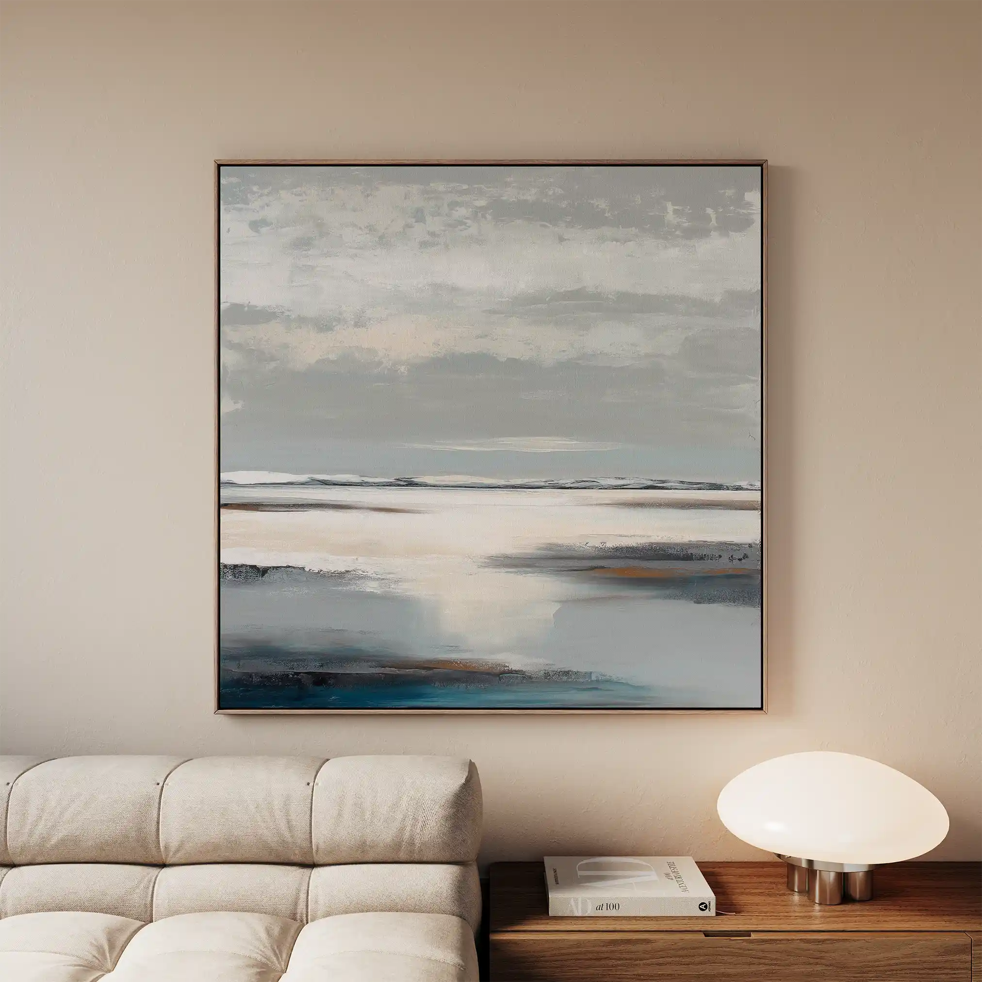 Abstract 781 Canvas Art 60 x 60 cm / Black
