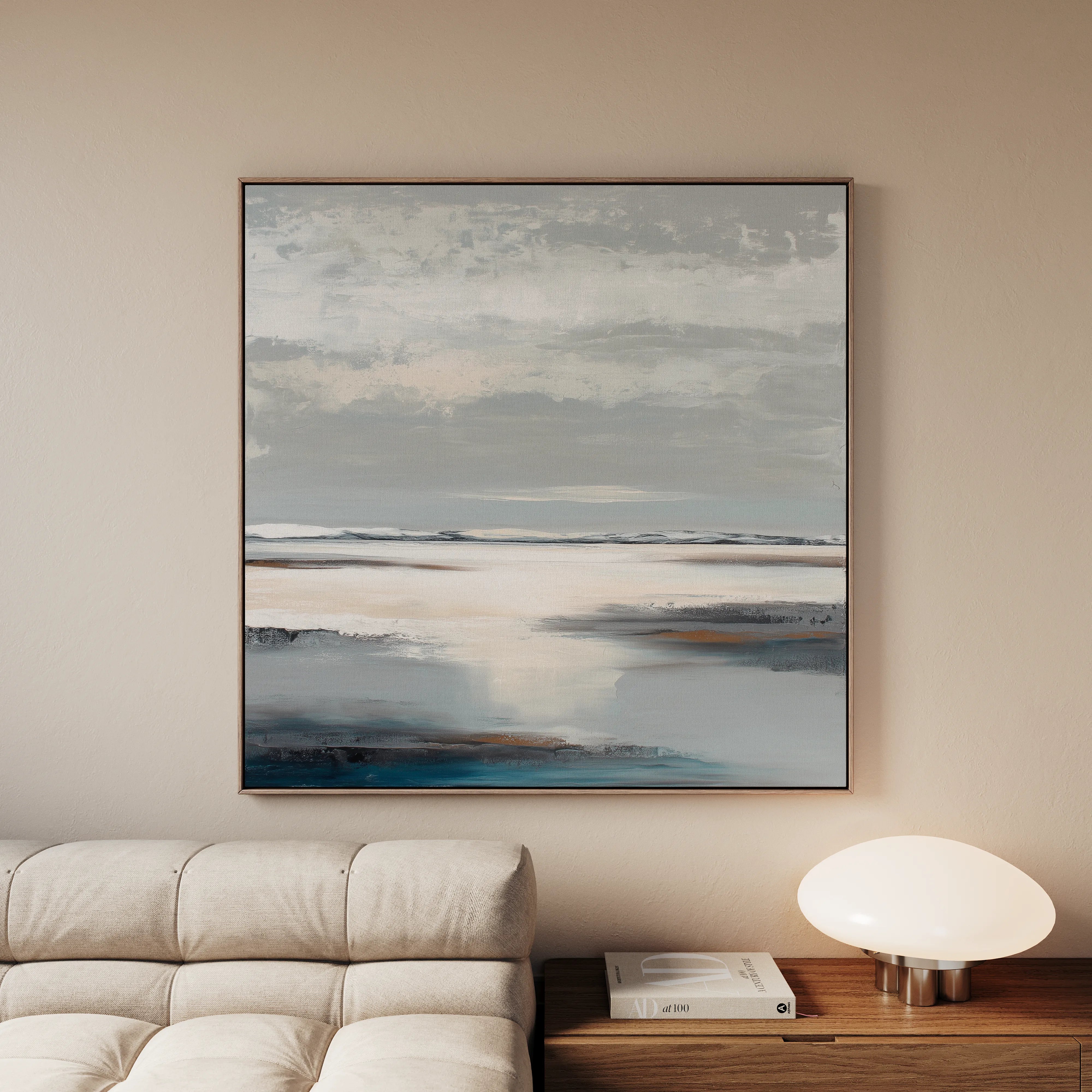 Abstract 781 Canvas Art 60 x 60 cm / Black