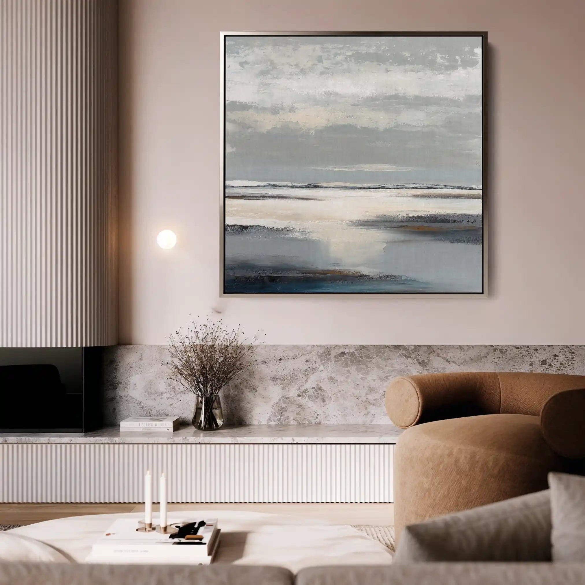 Abstract 781 Canvas Art 60 x 60 cm / Black