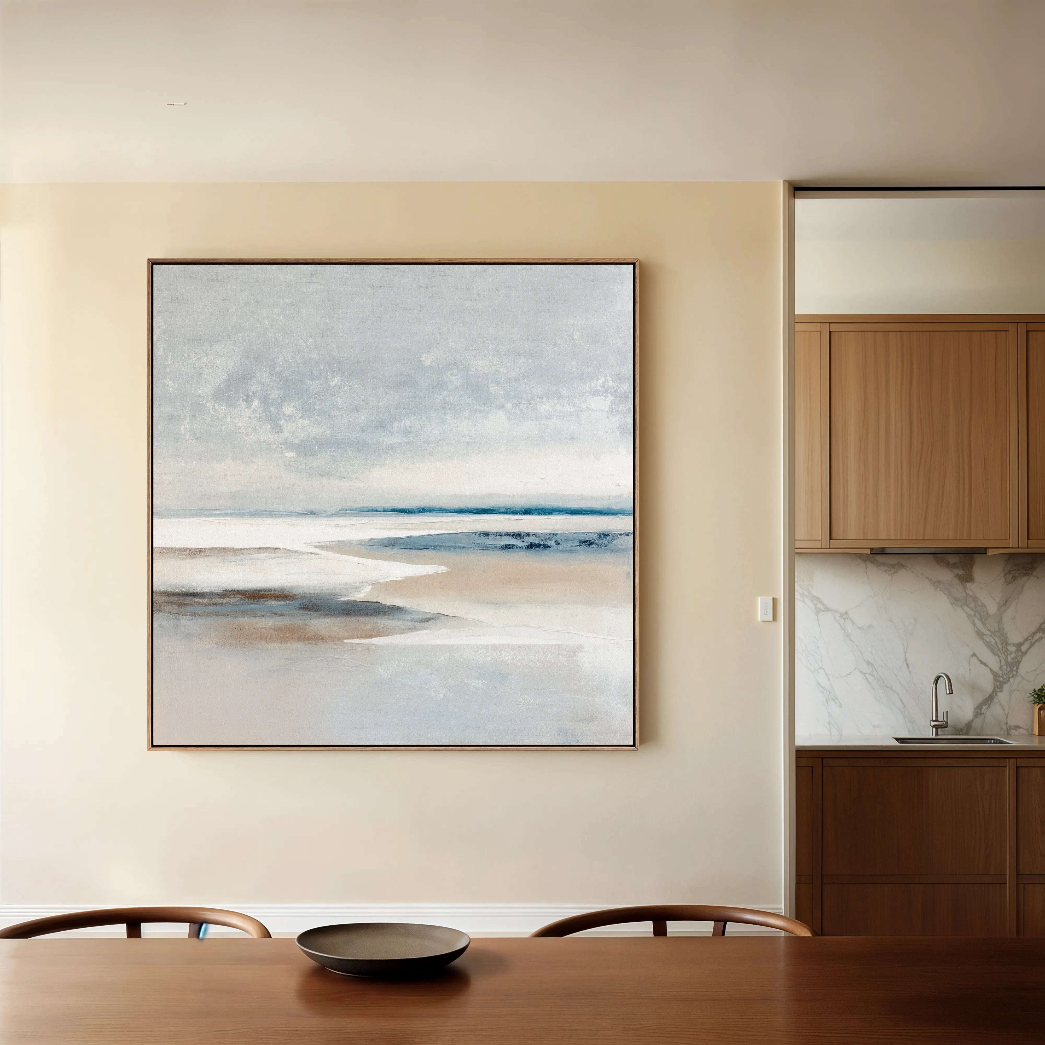 Abstract 782 Canvas Art 60 x 60 cm / Black