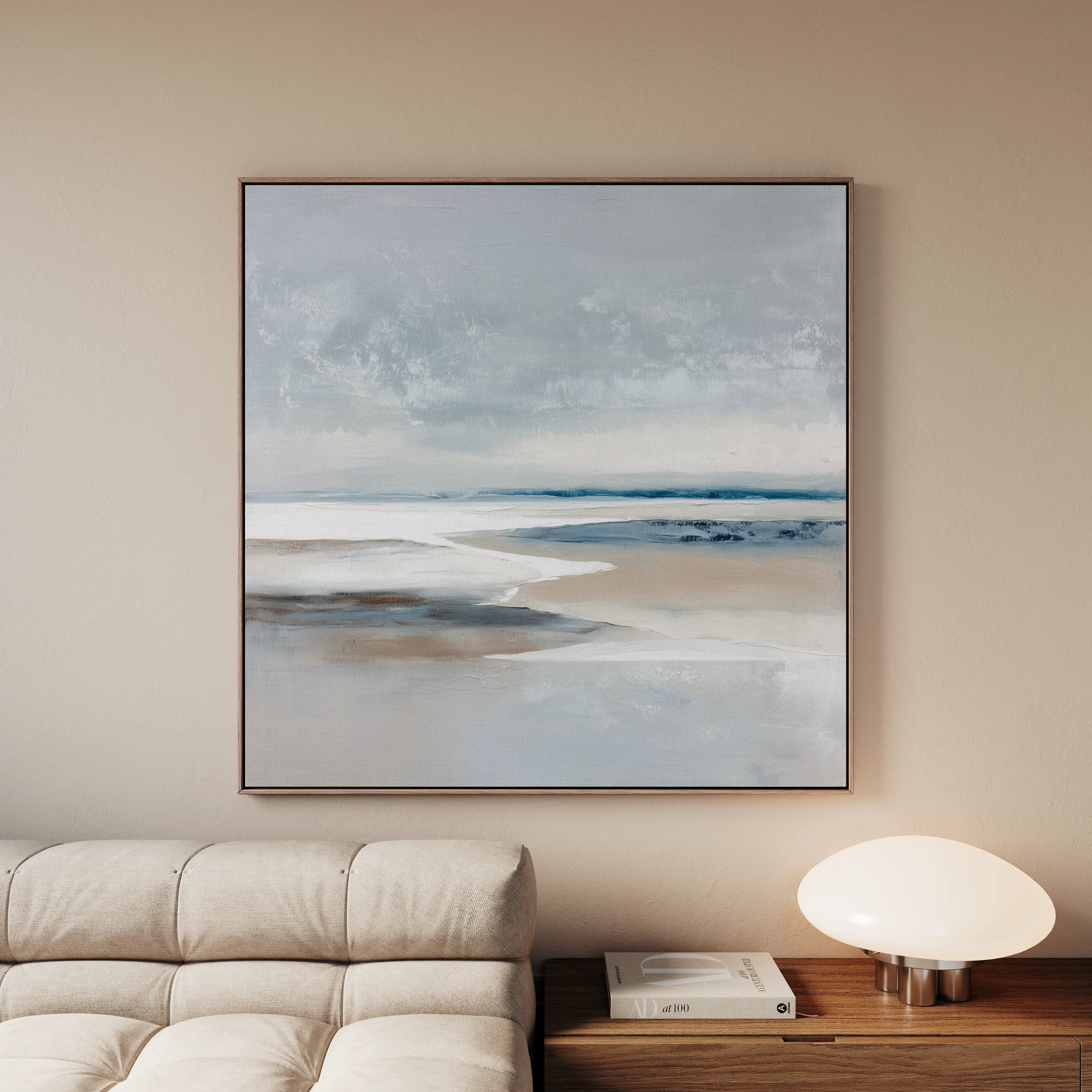 Abstract 782 Canvas Art 60 x 60 cm / Black