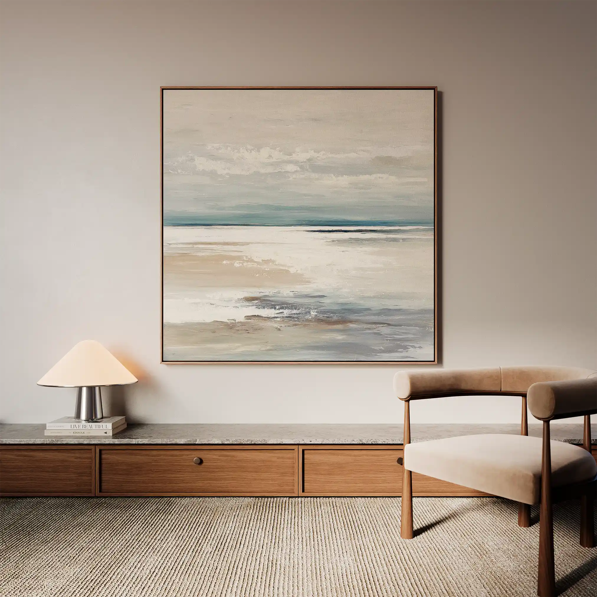 Abstract 783 Canvas Art 60 x 60 cm / Black