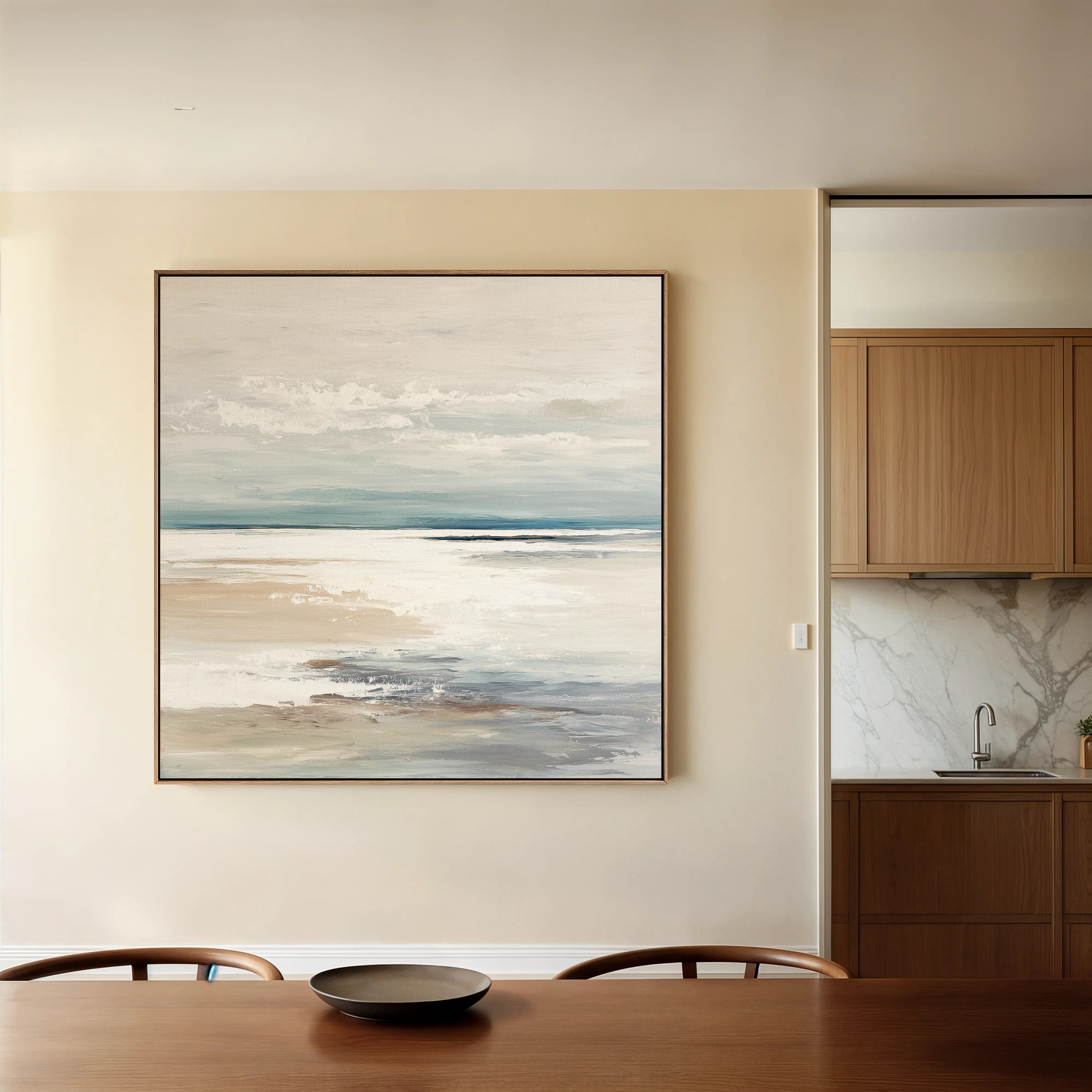 Abstract 783 Canvas Art 60 x 60 cm / Black