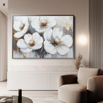 Floral 783 Canvas Art 60 x 40 cm / Black
