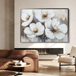 Floral 783 Canvas Art 60 x 40 cm / Black
