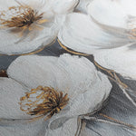 Floral 783 Canvas Art 60 x 40 cm / Black