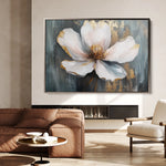 Floral 784 Canvas Art 60 x 40 cm / Black