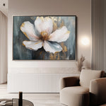 Floral 784 Canvas Art 60 x 40 cm / Black