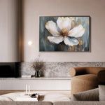 Floral 784 Canvas Art 60 x 40 cm / Black