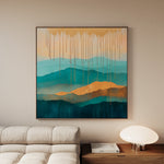 Abstract 785 Canvas Art 60 x 60 cm / Black