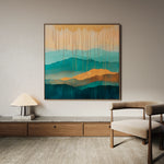 Abstract 785 Canvas Art 60 x 60 cm / Black
