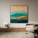 Abstract 785 Canvas Art 60 x 60 cm / Black