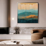 Abstract 785 Canvas Art 60 x 60 cm / Black