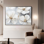 Floral 785 Canvas Art 60 x 40 cm / Black