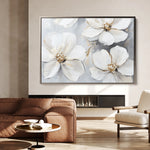 Floral 785 Canvas Art 60 x 40 cm / Black