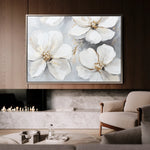 Floral 785 Canvas Art 60 x 40 cm / Black
