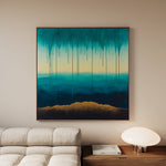 Abstract 786 Canvas Art 60 x 60 cm / Black