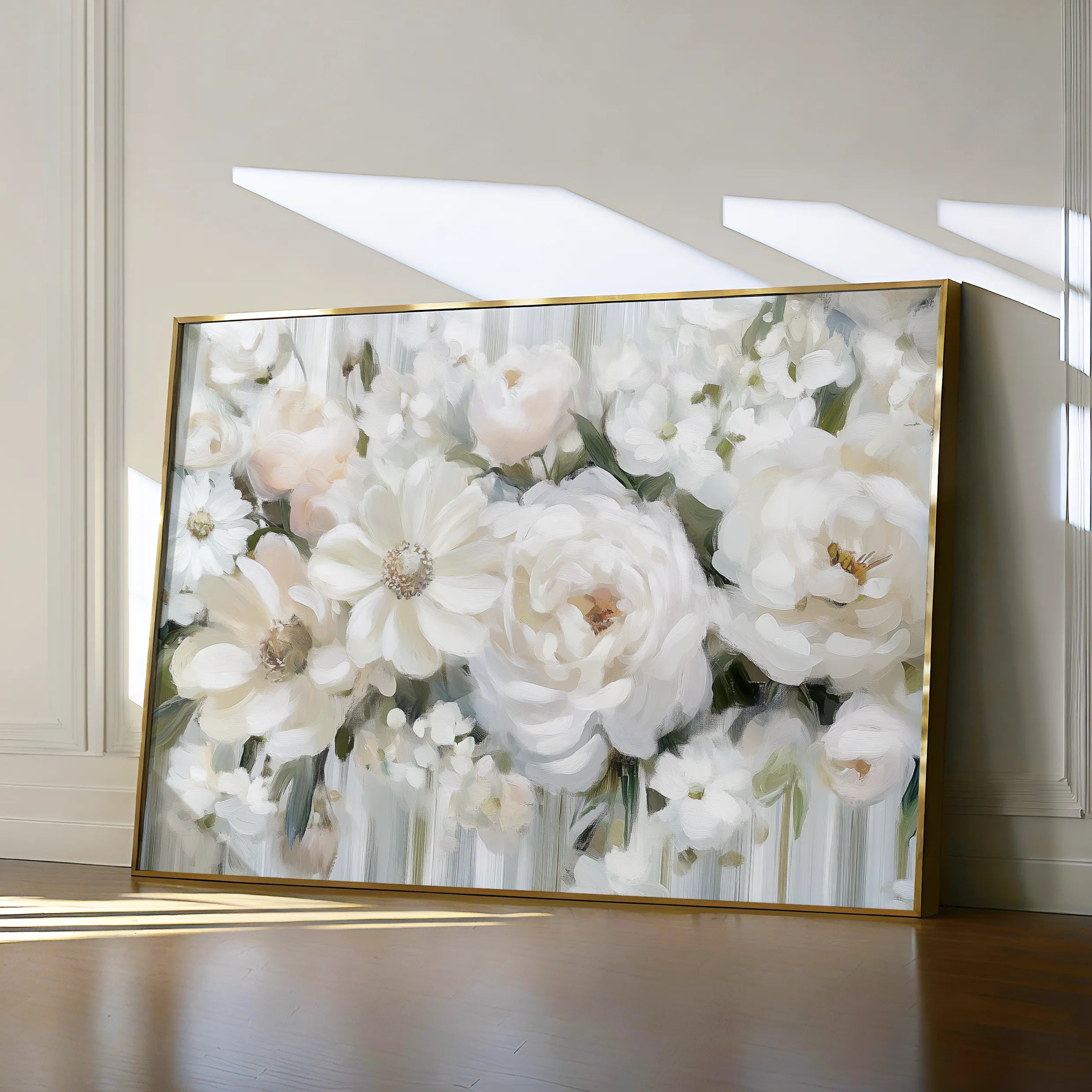Floral 786 Canvas Art 60 x 40 cm / Black