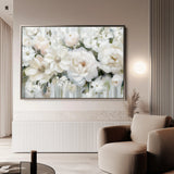 Floral 786 Canvas Art 60 x 40 cm / Black