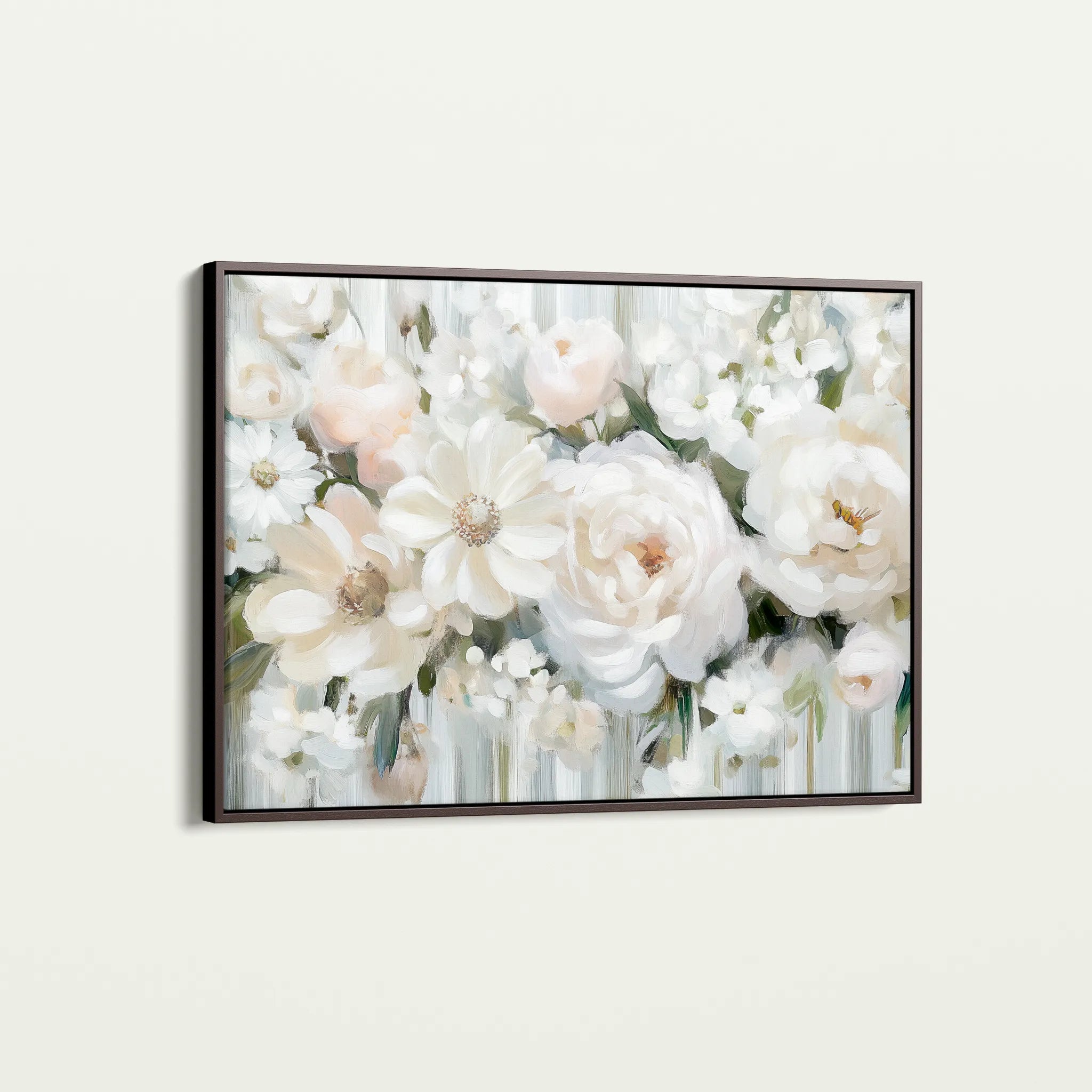 Floral 786 Canvas Art 60 x 40 cm / Black