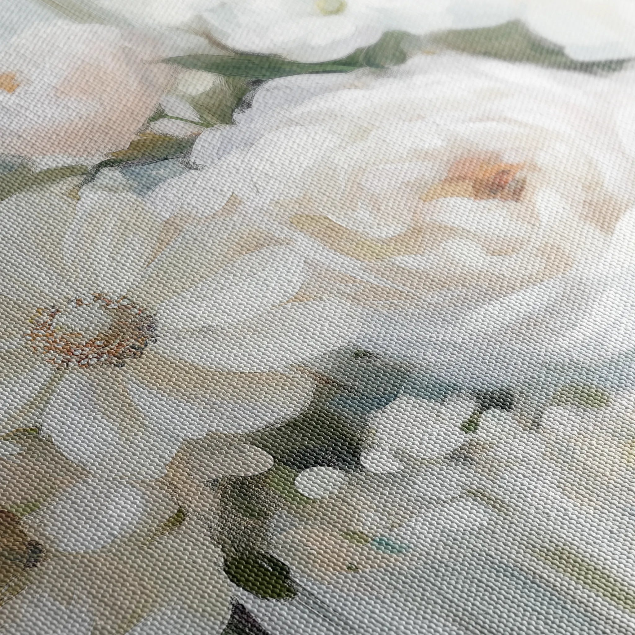 Floral 786 Canvas Art 60 x 40 cm / Black