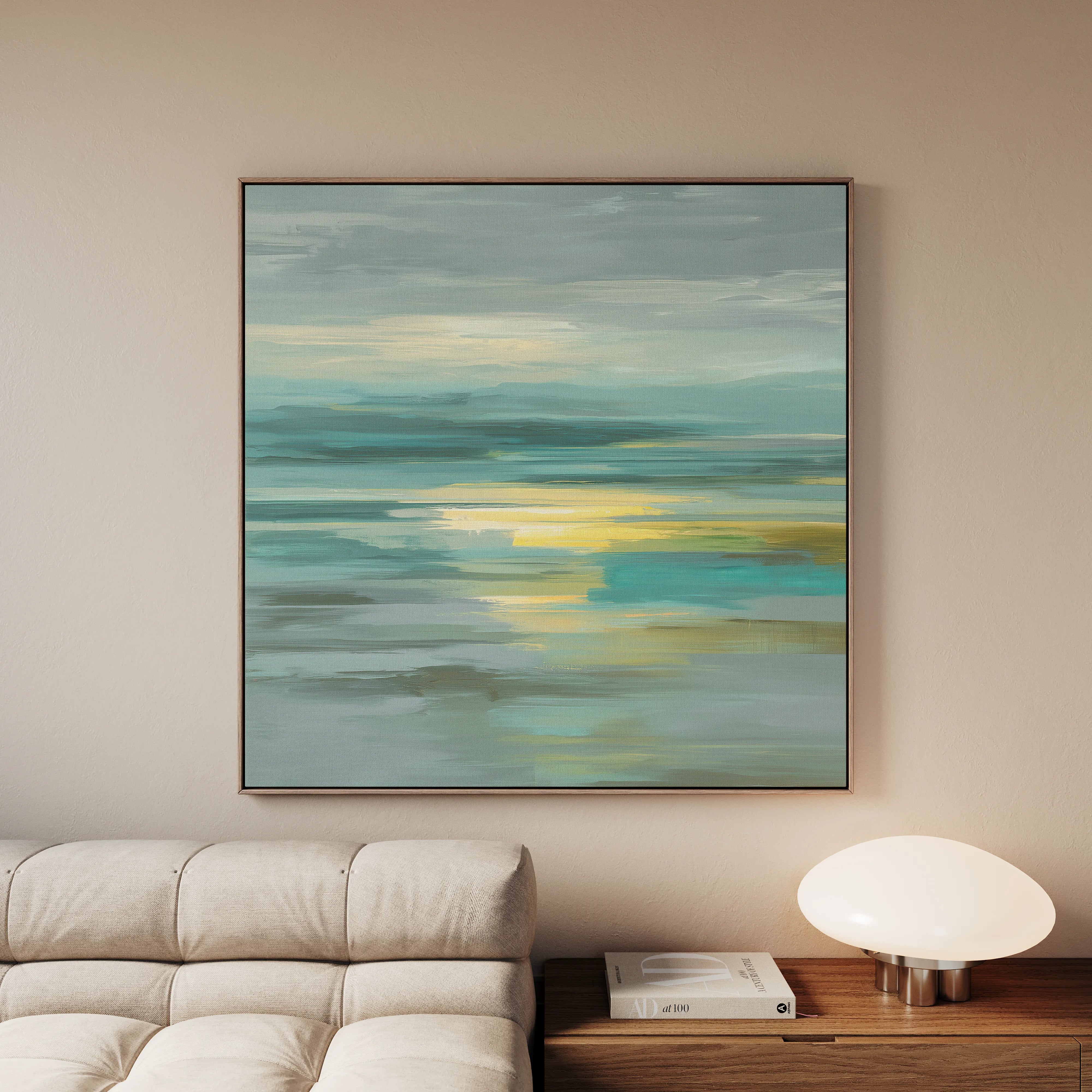 Abstract 787 Canvas Art 60 x 60 cm / Black