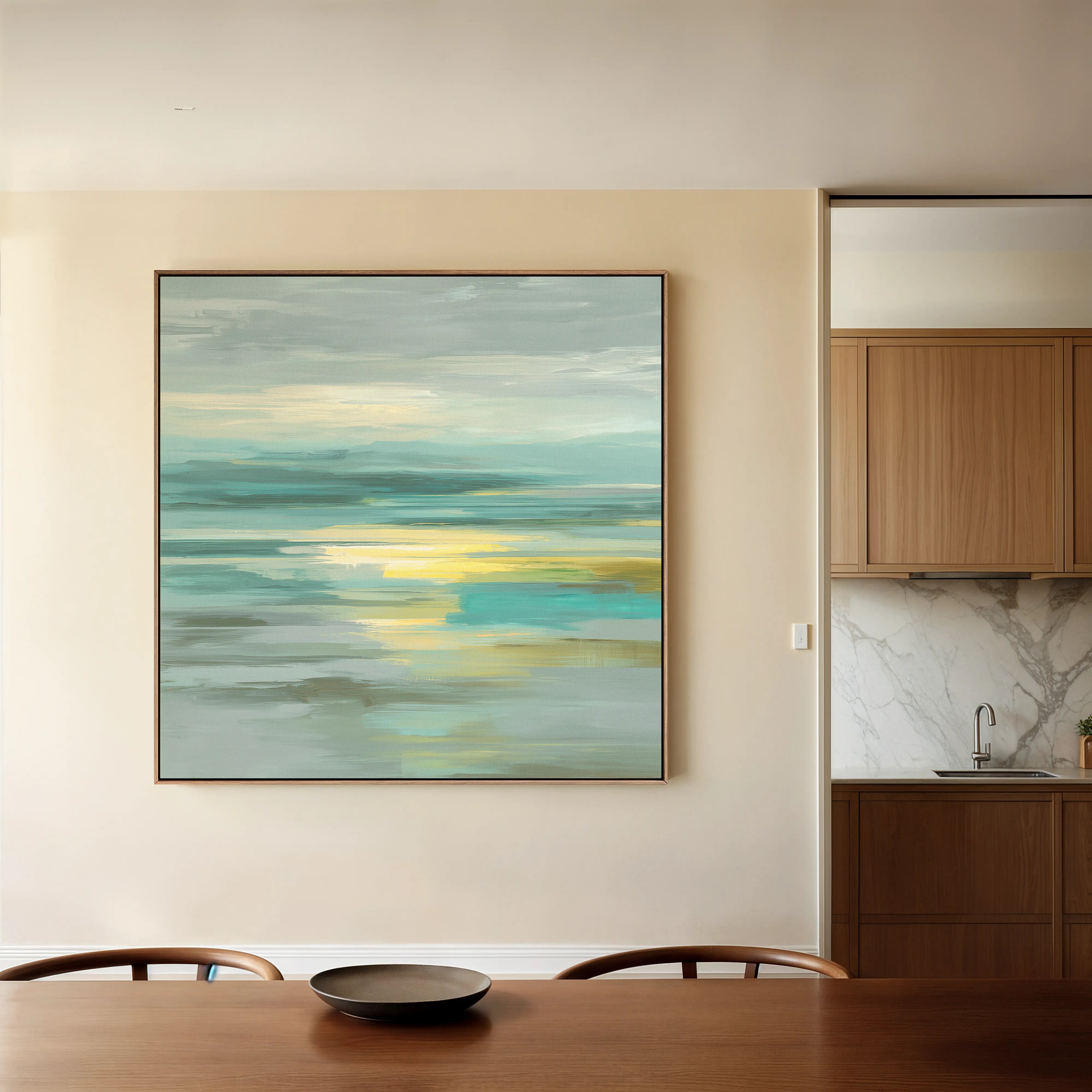 Abstract 787 Canvas Art 60 x 60 cm / Black