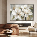 Floral 787 Canvas Art 60 x 40 cm / Black