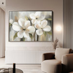 Floral 787 Canvas Art 60 x 40 cm / Black