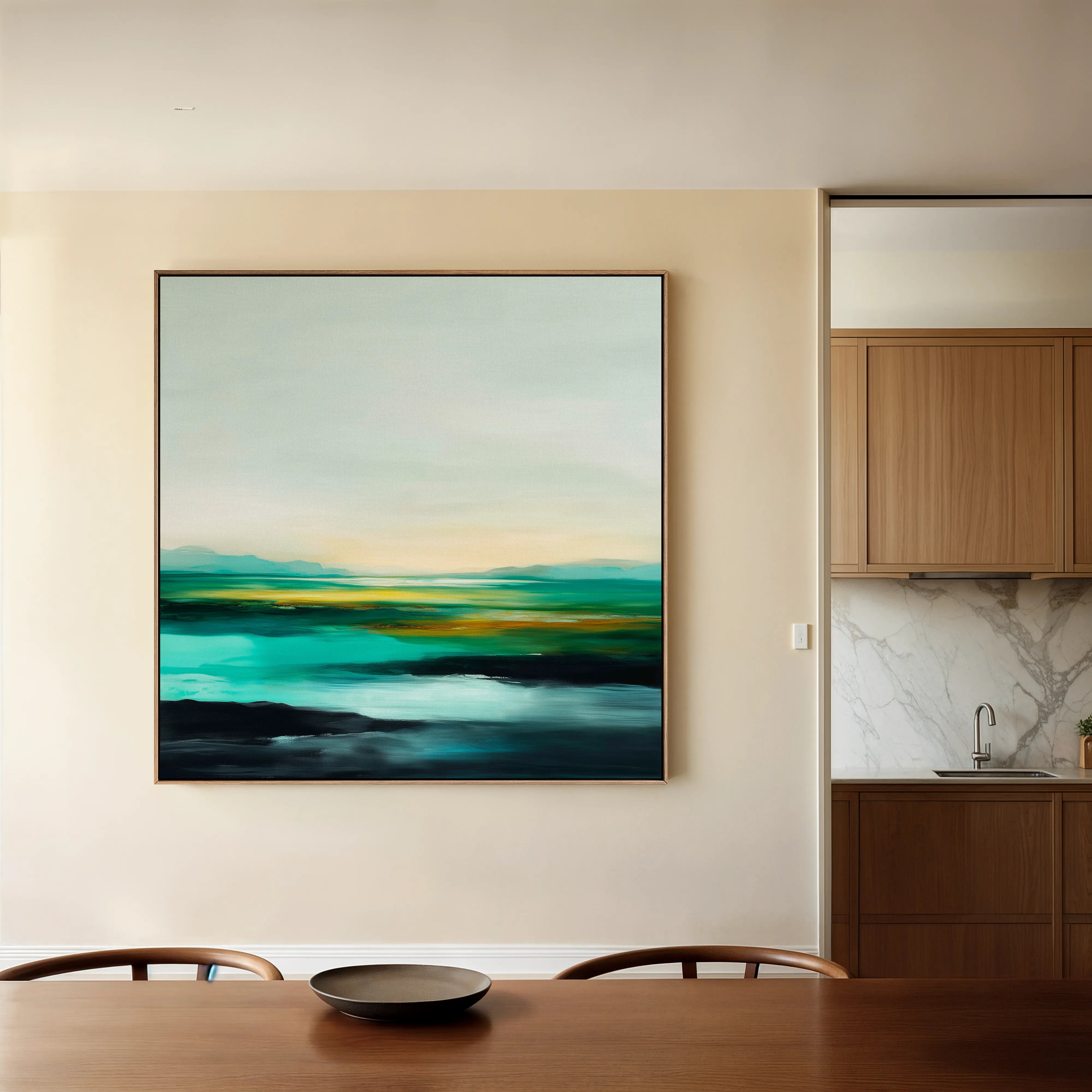 Abstract 788 Canvas Art 60 x 60 cm / Black