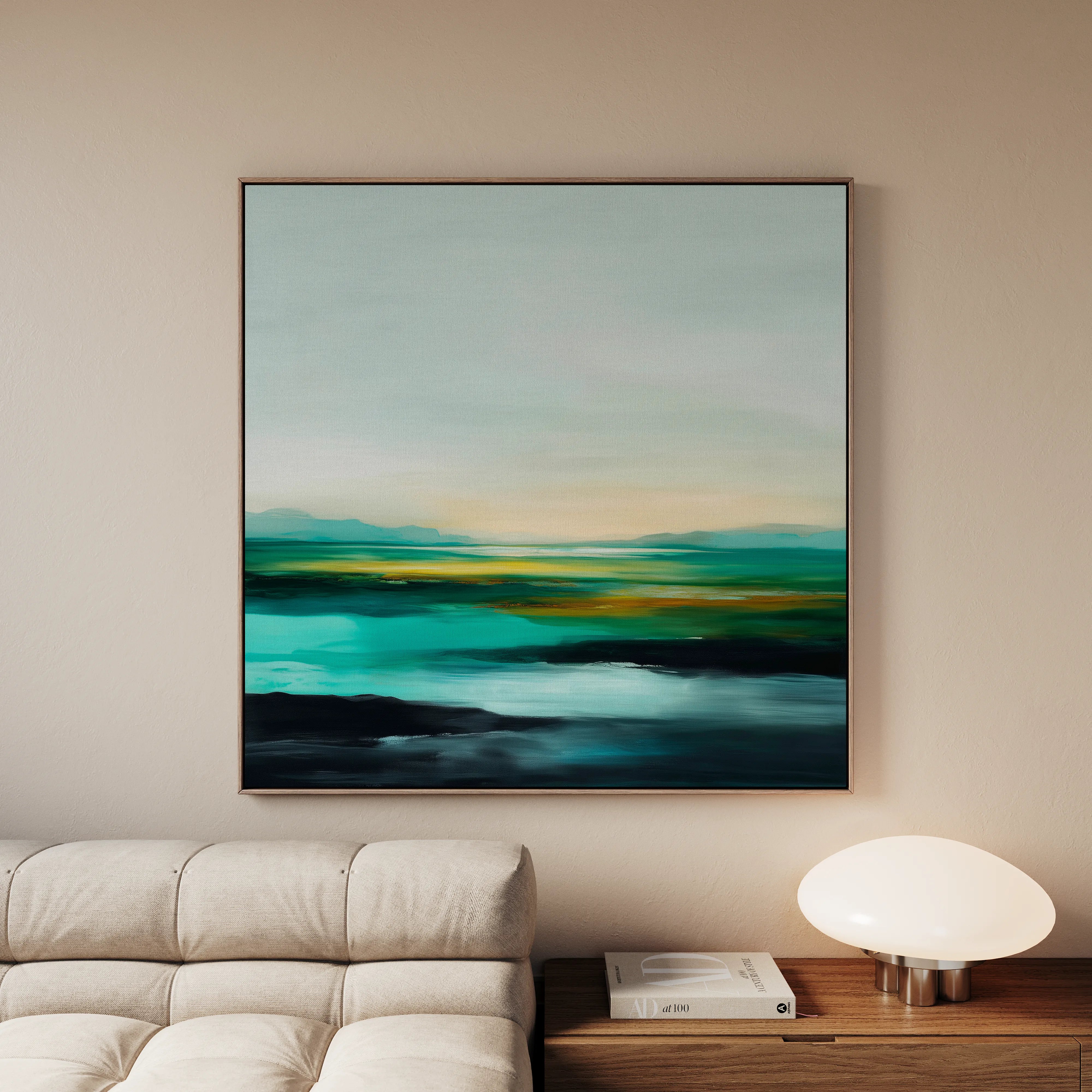 Abstract 788 Canvas Art 60 x 60 cm / Black