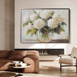 Floral 788 Canvas Art 60 x 40 cm / Black