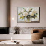 Floral 788 Canvas Art 60 x 40 cm / Black