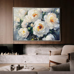 Floral 789 Canvas Art 60 x 40 cm / Black