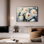 Floral 789 Canvas Art 60 x 40 cm / Black