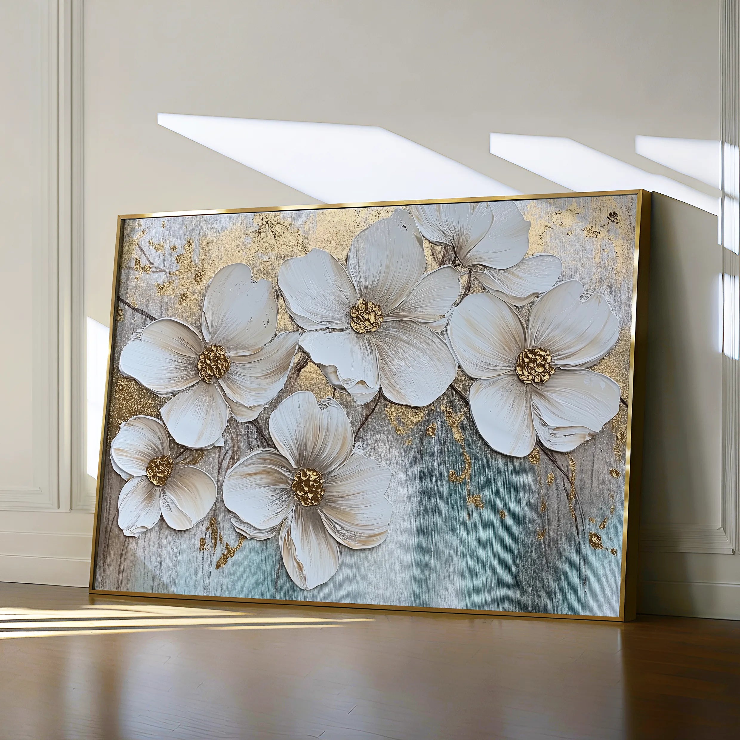 Floral 791 Canvas Art 60 x 40 cm / Black