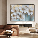 Floral 791 Canvas Art 60 x 40 cm / Black